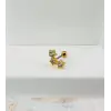 Zirkon Taşlı Uç Kısmı : Pirinç Kıkırdak Bar Uzunluğu : 6 Mm / Bar Kalınlığı 0.8 Mm / Top Boyu 3 Mm - Pt0025-1