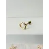 Zirkon Taşlı Uç Kısmı : Pirinç Kıkırdak Bar Uzunluğu : 6 Mm / Bar Kalınlığı 0.8 Mm / Top Boyu 3 Mm - Pt0005-1