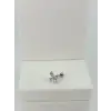 Rodyum Zirkon Taşlı Uç Kısmı : Pirinç Kıkırdak Bar Uzunluğu : 6 Mm / Bar Kalınlığı 0.8 Mm / Top Boyu 3 Mm  - Pt0062