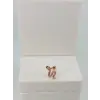 Rose Zirkon Taşlı Uç Kısmı : Pirinç Kıkırdak Bar Uzunluğu : 6 Mm / Bar Kalınlığı 0.8 Mm / Top Boyu 3 Mm  - Pt0058-2