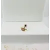 Zirkon Taşlı Uç Kısmı : Pirinç Kıkırdak Bar Uzunluğu : 6 Mm / Bar Kalınlığı 0.8 Mm / Top Boyu 3 Mm - Pt0016-1