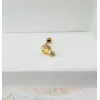 Zirkon Taşlı Uç Kısmı : Pirinç Kıkırdak Bar Uzunluğu : 6 Mm / Bar Kalınlığı 0.8 Mm / Top Boyu 3 Mm - Pt0030-1
