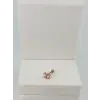 Rose Zirkon Taşlı Uç Kısmı : Pirinç Kıkırdak Bar Uzunluğu : 6 Mm / Bar Kalınlığı 0.8 Mm / Top Boyu 3 Mm  - Pt0060-2