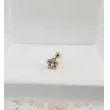 Zirkon Taşlı Uç Kısmı : Pirinç Kıkırdak Bar Uzunluğu : 6 Mm / Bar Kalınlığı 0.8 Mm / Top Boyu 3 Mm - Pt0040-1