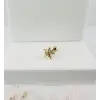 Zirkon Taşlı Uç Kısmı : Pirinç Kıkırdak Bar Uzunluğu : 6 Mm / Bar Kalınlığı 0.8 Mm / Top Boyu 3 Mm - Pt0014-1