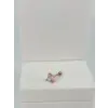 Rose Zirkon Taşlı Uç Kısmı : Pirinç Kıkırdak Bar Uzunluğu : 6 Mm / Bar Kalınlığı 0.8 Mm / Top Boyu 3 Mm  - Pt0051-2