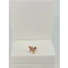 Rose Zirkon Taşlı Uç Kısmı : Pirinç Kıkırdak Bar Uzunluğu : 6 Mm / Bar Kalınlığı 0.8 Mm / Top Boyu 3 Mm  - Pt0052-2