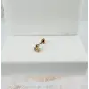 Zirkon Taşlı Uç Kısmı : Pirinç Kıkırdak Bar Uzunluğu : 6 Mm / Bar Kalınlığı 0.8 Mm / Top Boyu 3 Mm - Pt0035-1