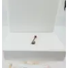 Rose Zirkon Taşlı Uç Kısmı : Pirinç Kıkırdak Bar Uzunluğu : 6 Mm / Bar Kalınlığı 0.8 Mm / Top Boyu 3 Mm - Pt0042-2