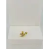 Zirkon Taşlı Uç Kısmı : Pirinç Kıkırdak Bar Uzunluğu : 6 Mm / Bar Kalınlığı 0.8 Mm / Top Boyu 3 Mm  - Pt0049-1