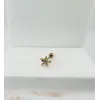 Zirkon Taşlı Uç Kısmı : Pirinç Kıkırdak Bar Uzunluğu : 6 Mm / Bar Kalınlığı 0.8 Mm / Top Boyu 3 Mm - Pt0024-1