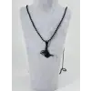 Tuğra Tasarımı  Çelik Erkek Kolye - Ekl0114