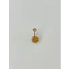 Turuncu Taşlı Göbek Piercing - Pg0016