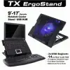 TX ACNBERGST  ErgoStand 14cm Led Fanlı 5 KademeLİ 2xUsb 9-17 Notebook Soğutucu-Stand (KDO)