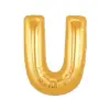 U Harf Folyo Balon Altın Renk  40 İnç