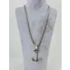 Üç Boyutlu Çapa Figür Çelik Kolye - Ekl0066