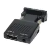 Vcom CA336A Siyah Vga Erkek To Hdmi Dişi Dönüştürücü (KDO)