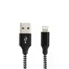 Vcom CU251 Lightning to USB 3m 12W (5V-2.4A) Örgülü Şarj Kablosu