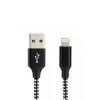 Vcom CU251 Lightning to USB 3m 12W (5V-2.4A) Örgülü Şarj Kablosu (KDO)