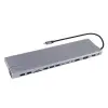 Vcom CU4703 Type-C To USB3.0-3+USB2.0-2+VGA+RJ45+SD+TF+Audio+HDMI+DP+USB-C DATA-2+USB-C Çoklayıcı (KDO)