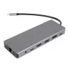 Vcom CU4706 Type-C To HDMI-2+DP+USB3.0-3+TYPE C+USB2.0+RJ45+SD2.0+TF2.0+PD+DC 3.5mm 13 in 1 Çevirici