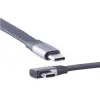 Vcom CU582RA-2.0 Type-C USB4 V2 90 Derece Düz 2.0m Şarj Kablosu (KDO)