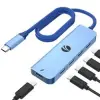 Vcom CUE11s Type-C To 4-Usb-C (10GBps)+Pd 3.0 100W Mavi Çoklayıcı (KDO)