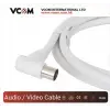 Vcom CV601R 5mt Analog Beyaz Tv Kablosu