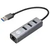 Vcom DH312B Usb 3.0 To USB3.0-3+RJ45 Çoklayıcı (KDO)
