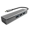 Vcom DH319 Type-C To Usb 3.0-3 Vga Çevirici (KDO)