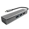 Vcom DH319 Type-C To Usb 3.0-3 Vga Çevirici (KDO)
