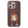 Venco  İphone 14 Pro Max Perma Desenli Kapak - Kahverengi