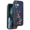 Venco  İphone 16 Perma Desenli Kapak - Lacivert