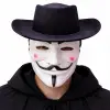 Vendetta Maske Ve Şapka Seti – Anonim Stil Parti Maskesi