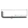 Vidalı Korniş Çivi No:6 - 4x60 - 100 Adet