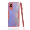 Vivo V21e Kılıf Platin Silikon - Pembe