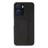 Vivo Y16 Kılıf Mega Standlı Silikon - Siyah