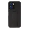 Vivo Y16 Kılıf Mega Standlı Silikon - Siyah