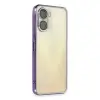 Vivo Y16 Kılıf Razer Lensli Silikon - Mor