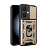 Vivo Y27 Kılıf Pars Lens Yüzüklü Silikon - Gold