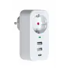 Vothoon 2.4a Çıkışlı 2xusb 1xtype-c Tekli Priz Ftr-17