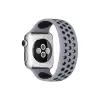 Watch 38mm Ayarlı Delikli Silikon Kordon - Gri-siyah