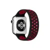 Watch 38mm Ayarlı Delikli Silikon Kordon - Siyah-kırmızı