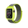 Watch 38mm Hasırlı Cırtcırtlı Kasalı Kordon - Yeşil