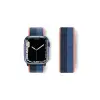 Watch 38mm Hasırlı Cırtcırtlı Kordon - Siyah-mavi