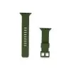 Watch 38mm Kr408 Çizgili Silikon Kordon - Koyu Yeşil