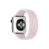 Watch 42mm Ayarlı Delikli Silikon Kordon - Pembe-beyaz