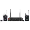 Wöller FX-700YY UHF Çift Kanallı Led Ekran 2li Kablosuz Yaka Mikrofonu