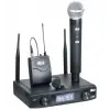 Wöller W-920EY UHF Çift Kanallı Led Ekran Kablosuz Yaka ve El Mikrofonu
