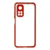 Xiaomi Mi 10t Pro Kılıf Miami Şeffaf Silikon - Kırmızı